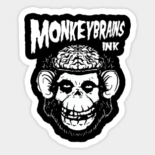 MonkeyBrainsINK Misfits Parody on dark colors Sticker